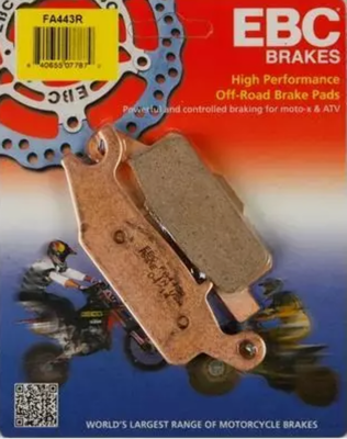 EBC Front Brake Pads 2007-15 Grizzly 700 FI 09-13 Grizzly 550 FA443R