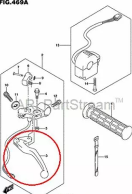 2006-2024 SUZUKI LT-Z90 QuadSport Z90 NEW OEM Left Hand Handle Lever 57421-08H00