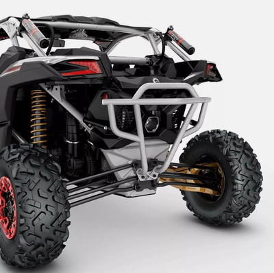 2017-2024 Can-Am Maverick X3 2-Seater OEM Lonestar Rear Bumper Silver 715005512