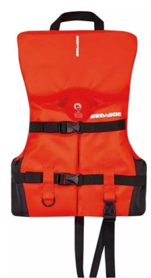 2867790412 SEA-DOO Sandsea Kids Life Jacket PFD Vest <30LBS Red USCG Approved