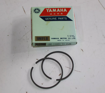 YAMAHA NEW OEM YG5 G6S G7S PISTON RINGSET (0.25 OVERSIZE) 180-11601-11-00