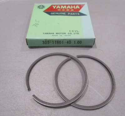 NOS GENUINE Yamaha Brand Piston Rings 305-11601-40 1.00 4TH O/S LT2 1972-1973