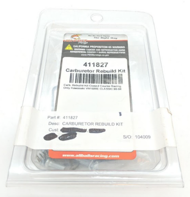 1987-2005 Kawasaki VN1500 Vulcan All Balls Carburetor Rebuild Kit 411827