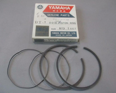NOS OEM YAMAHA PISTON RINGS RING SET STD INCOMPLETE DT1 68 69 70 214-11601-02