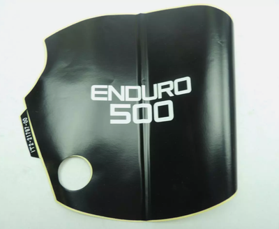 NOS Yamaha Side Stand Cover Battery Box Emblem 1977 XS500D 1T2-21787-00