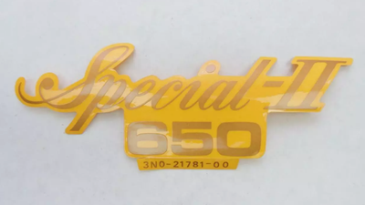 1980-81 YAMAHA XS650 79 XS650-2F XS 650 OEM SIDE COVER EMBLEM DECAL 3N0-21781-00