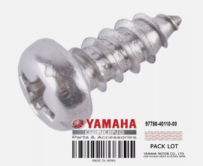 YAMAHA NEW OEM TAPPING SCREW 977780-40110-00 QTY-3