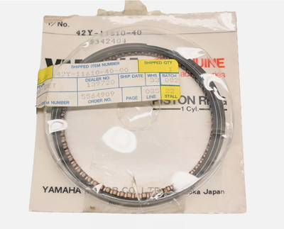New OEM Yamaha 42Y-11610-40-00 Piston Ring Kit NOS