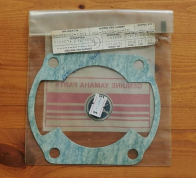 1977-1979 NOS Yamaha DT250 1978 Cylinder Base Gasket DT 250 OEM 1M1-11351-00