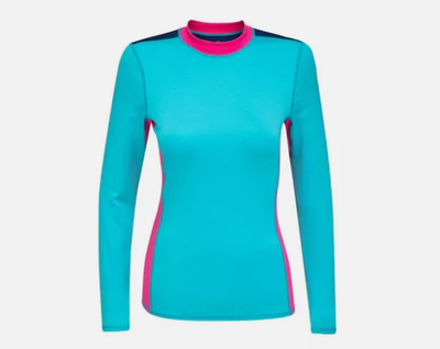 2018-2024 Sea-Doo Ladies XL Teal/Pink Long Sleeve Rashguard Shirt 4544641276