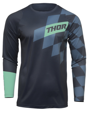 THOR SECTOR S22 YOUTH MX JERSEY MIDNIGHT/MINT SIZE YOUTH XL 2912-2002