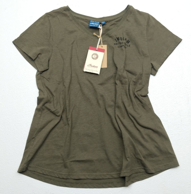 Polaris Indian Motorcycle 286291406 WW ICON KHAKI TEE SHIRT L