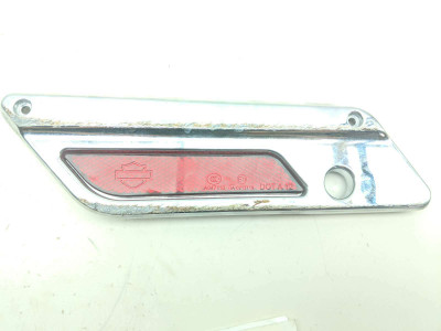 13 Harley FLD Dyna Switchback Left Side Chrome Saddlebag Faceplate W/Lens