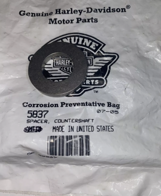 HARLEY DAVIDSON NEW OEM SPACER, COUNTERSHAFT 5837