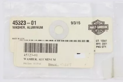 HARLEY DAVIDSON NEW OEM ALUMINUM WASHER 45323-01 QTY 3