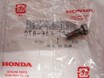 Honda OEM 90105-KAE-870 Disk Bolt (6x17) CR125 CR250 CR500 CR80 XR400 QTY 2