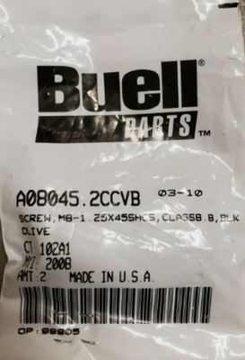 HARLEY DAVIDSON NEW OEM SCREW (1.25X45) A08045.2CCVB