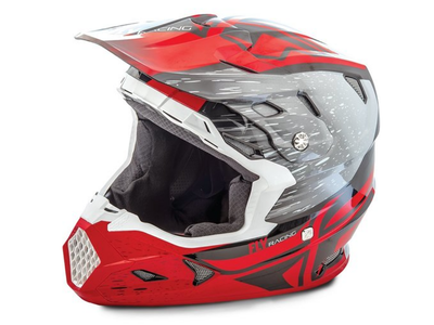 2018 Fly Racing Toxin Resin Helmet (Black/Red) Size Youth Small 73-8522YS