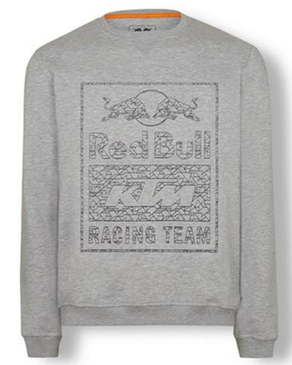 KTM New Red Bull Team Racing Fleece Grey Shirt Men's Size XL (S, XL Available)