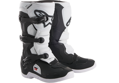 New Alpinestars Tech 3S Youth Boots - Black/White - US Size 7 (3411-0402)
