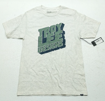 NEW TROY LEE DESIGNS BLOCK PARTY T-SHIRT OATMEAL SIZE SMALL 701706012