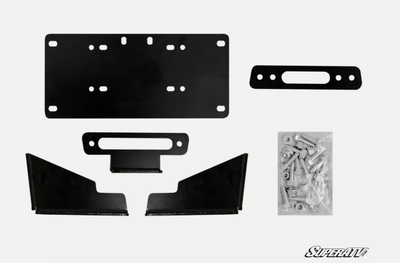 SuperATV Winch Mounting Plate Kit - Kawasaki Mule Pro FX/DX/FXR WM-K-MFXT