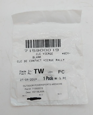BRP CAN-AM NEW OEM BLANK KEY 715900019