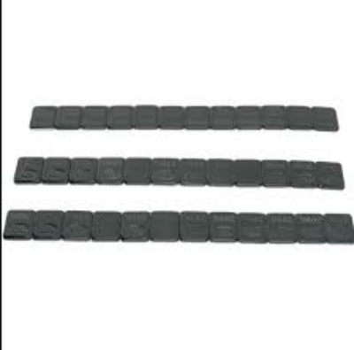 K&L SUPPLY 0365-0027 Wheel Weights - Steel Stick-On Black for Motorcycle ATV UTV