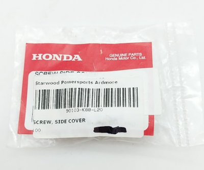 HONDA NEW OEM SIDE COVER SCREW 90103-K88-L20