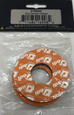 ODI F70DNO Orange Grip Donuts PACK QTY 2 for Motorcycle ATV UTV Dirt Bike