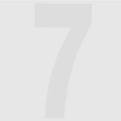 FACTORY EFFEX 8" WHITE #7 PRO NUMBER NUMBER PLATE #02-4487