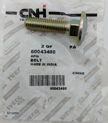 CNH GENUINE NEW HOLLAND BOLT 80043480