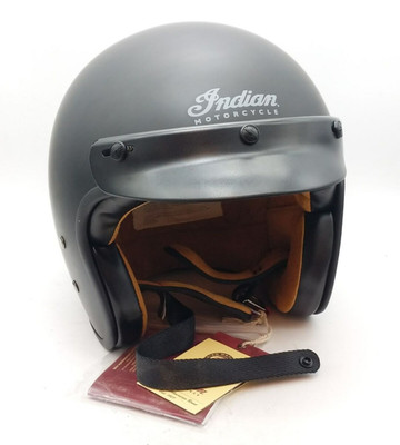 Indian Motorcycle Unisex Matte Jet Helmet Black XL 61-62cm