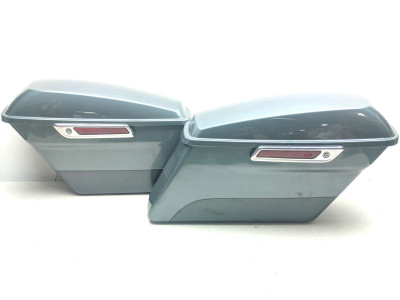 17-22 Harley Davidson Road King FLHR Left Right Saddle Bag Luggage Cases NO KEY