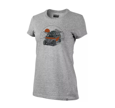 POLARIS OEM XPEDITION ADVENTURE TEE SHIRT GRAY WOMEN'S SMALL 286475702