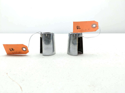 72-76 Harley XLH 1000 Sportster Ironhead Top Shock Chrome Covers Set Pair
