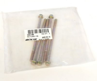 Arctic Cat OEM Bolt Flange 6*95 3303-389 QTY 5 ATV UTV Snowmobile 389 QTY