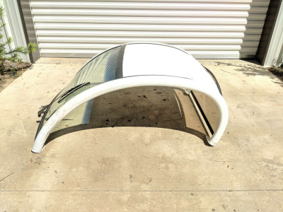 11 Polaris Gem E2 Electric Golf Cart Roof Windshield Assembly
