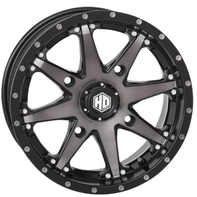 STI HD10 Wheel Front/Rear Black/Smoke 14x7 4/156 5+2 (+30mm) 02301070