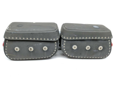 98-03 Honda VT750 Shadow ACE Leatherlyke Saddle Bag Luggage Cases