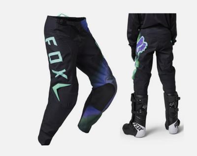 Fox Racing 180 Toxsyk Youth Motocross Pant Black/Green/Purple Y22 29722-001-22