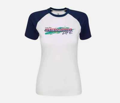 SEA-DOO Retro White Ladies T-Shirt Medium 4544680689