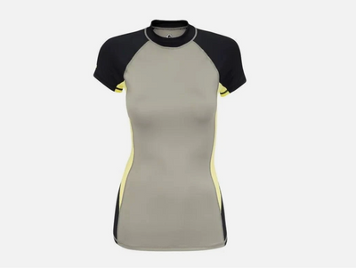 2024 Sea-Doo Beach Short Sleeve Womens Rashguard Gray XLarge 4544611215