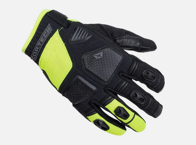 Cortech Aero-Flo Vented Textile Gloves, Black/Flo Yellow Size XXL 8323-0113-08