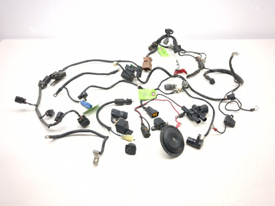 06-11 Kawasaki Ninja ZX14 ZX1400C Relay Set Air Switch Tip Over Battery Cables Sensors Wiring