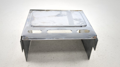86-97 Harley Davidson XL883 Sportster Battery Box Tray Chrome