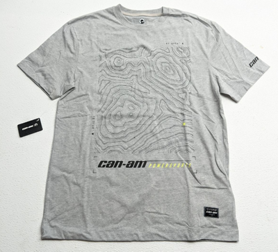NEW CAN-AM POWERSPORTS TRIANGULATE T-SHIRT MEN SIZE SMALL (GREY) 4544390427 ...