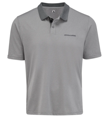 SEA-DOO Men's Short Sleeve Tech Polo Shirt HEATHER MEDIUM 4544820627