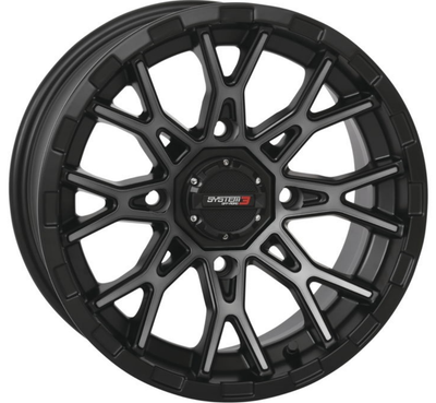 System 3 ST-6 Dark Tint 14x7 4/156 +10mm Wheel UTV ATV 522935
