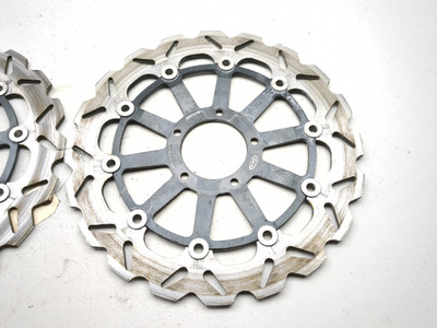 11-14 Ducati Diavel Left & Right Front Brake Rotors Disc 49241011A